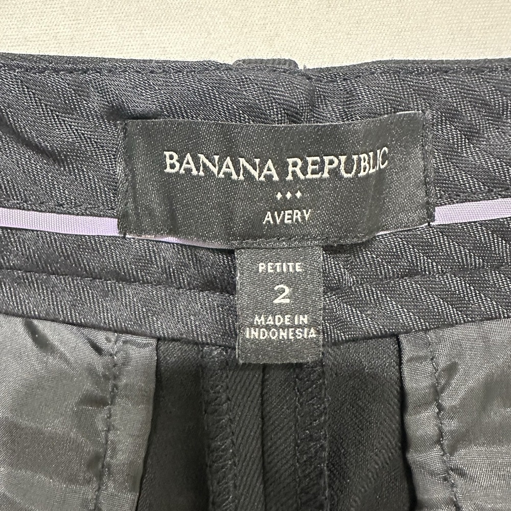 Banana Republic Pants Womens 2 Avery Wool Stretch Modern Office‎ Slim Trouser - Picture 5 of 11